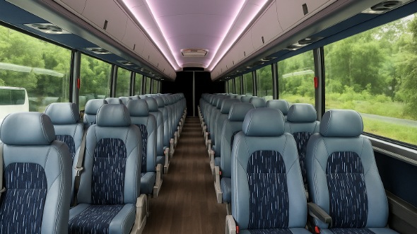 Interior of Charter Bus Company Wichita's 15 Passenger Minibus in Wichita