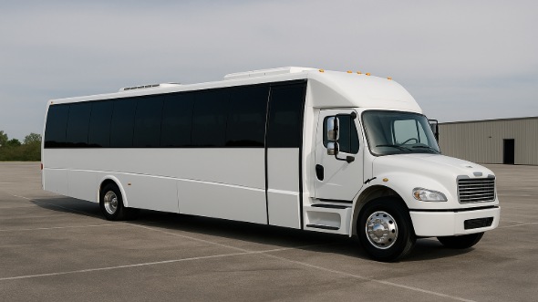 Exterior of Charter Bus Company Wichita's 18 Passenger Minibus in Wichita