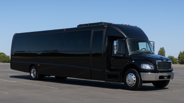 Exterior of Charter Bus Company Columbia's 20 Passenger Mini bus in Columbia