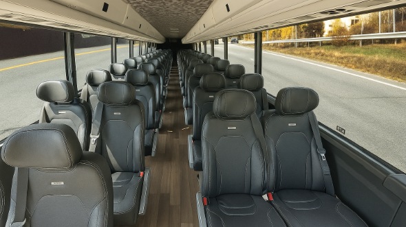 Interior of Charter Bus Company Wichita's 20 Passenger Mini bus in Wichita