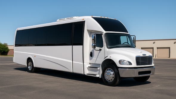 Exterior of Charter Bus Company Wichita's 28 Passenger Mini bus in Wichita