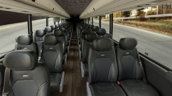 Interior of Charter Bus Company Wichita's 30 Passenger Minibus in Wichita