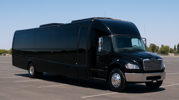 Exterior of Charter Bus Company Wichita's 35 Passenger Minibus in Wichita