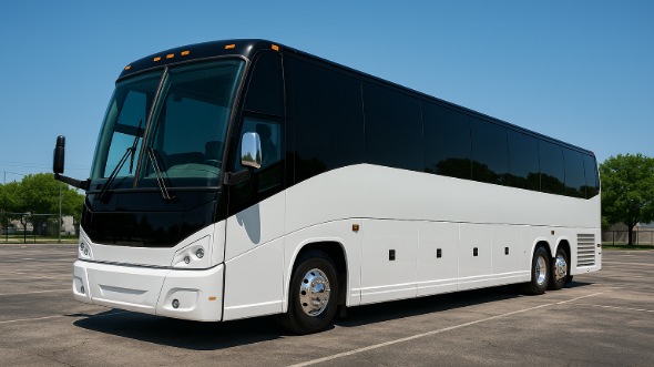 Exterior of Charter Bus Company Columbia's 54 Passenger Charter Bus in Columbia