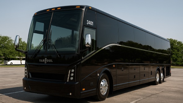 Exterior of Charter Bus Company Wichita's 56 Passenger Charter Bus in Wichita