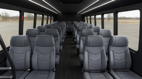 joplin 15 passenger minibus inside