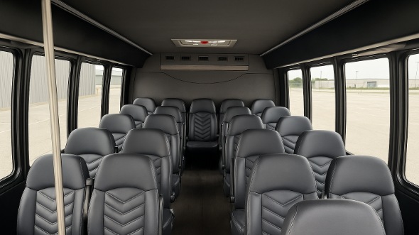 joplin 18 passenger minibus inside