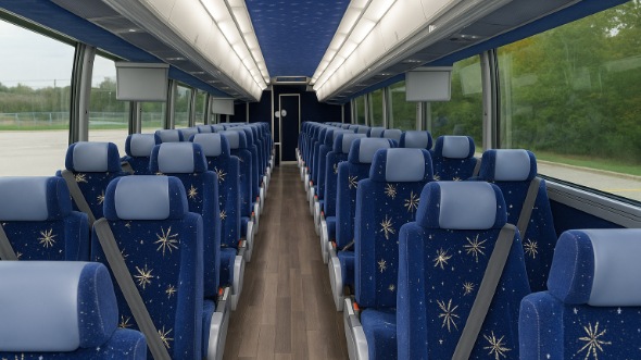 joplin 54 passenger charter bus inside