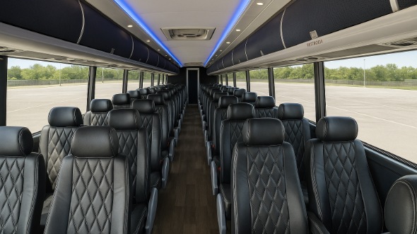 joplin 56 passenger charter bus inside