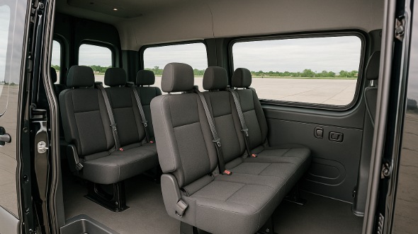 joplin sprinter van with driver inside