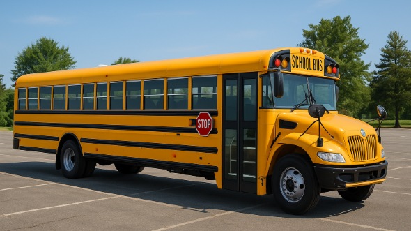 Exterior of Charter Bus Company Wichita's School Bus in Wichita